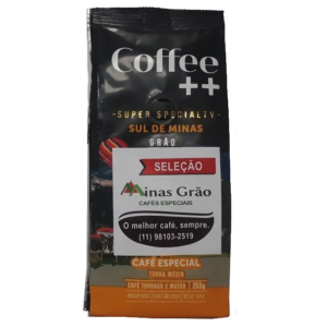 Café especial em grãos Coffee++ 250g - 84 pontos
