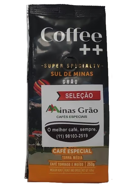 Café especial em grãos Coffee++ 250g - 84 pontos