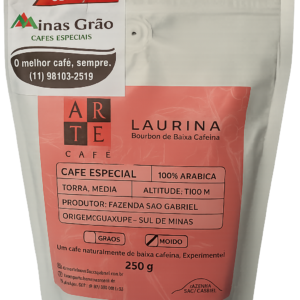 Café especial Laurina baixa cafeína moído 250g IA Minas Grao