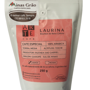 Café especial em grãos Laurina baixa cafeína 250g